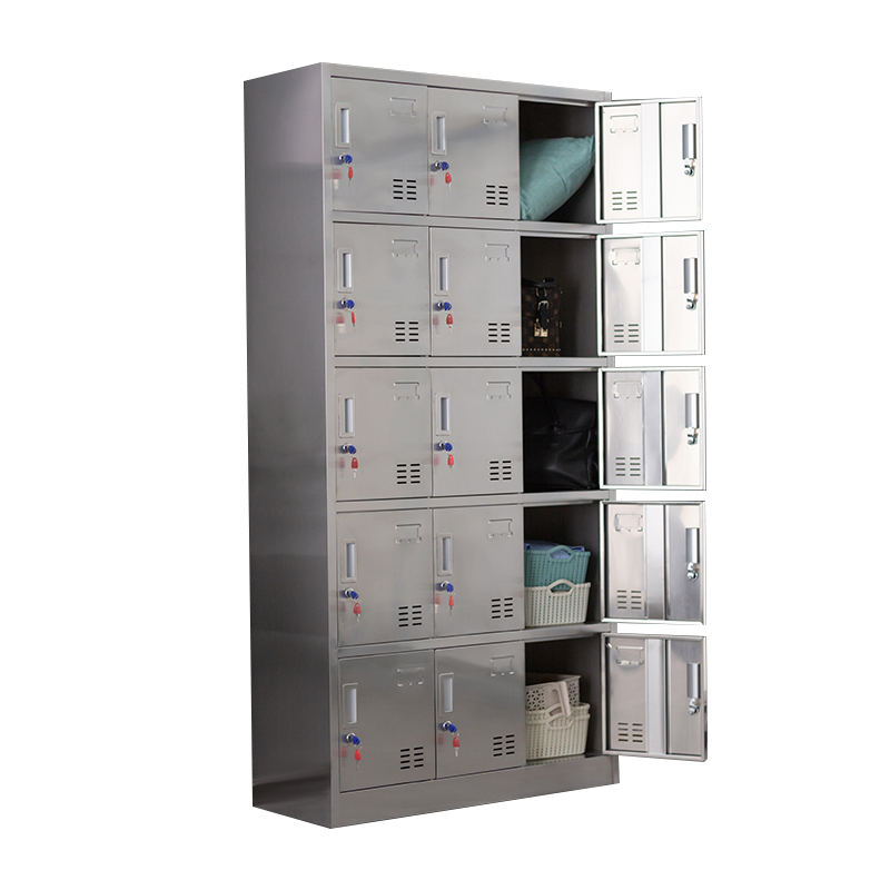 15 Doors Stainless Steel Lockers