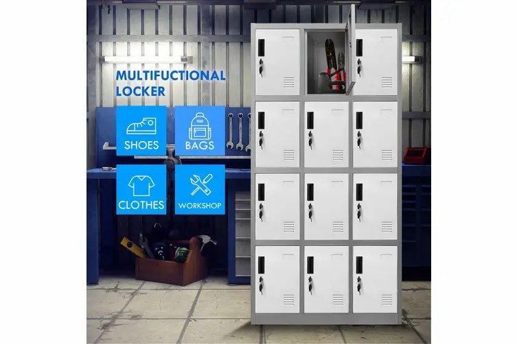 Nine Door Metal Locker