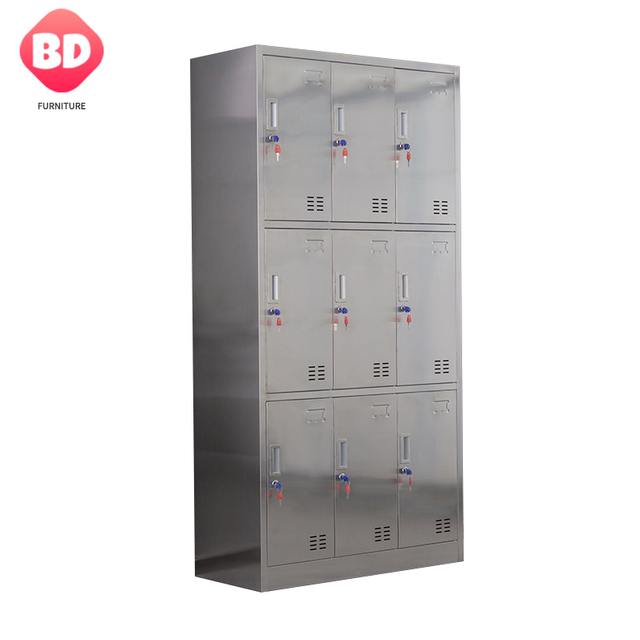 9 Doors Stainless Steel Lockers