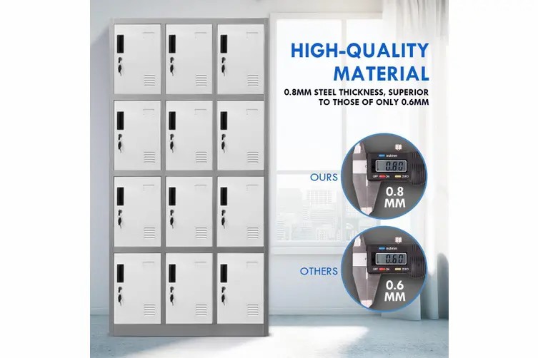 Nine Door Metal Locker
