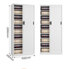 Manufactory 1000*900*380 Slide Door Metal Shoecase Steel Shoe Rack