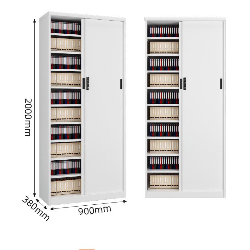 Manufactory 1000*900*380 Slide Door Metal Shoecase Steel Shoe Rack