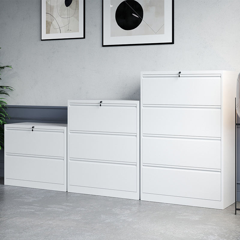 Wide Vertical 3 Drawers Metal Filing Cabinet 3 Layer Steel storage file cabinet