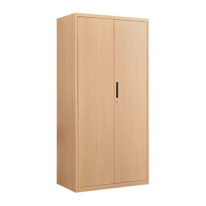 Wood Grain 2 Door Storage Cabinet For Sale Office Workstation vertical Wood Like locker