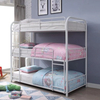 Three layers bunk bed triple for adults metal frame Steel bunk bed