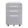 Mobile pedestal metal mobile steel storage file 3 drawer cabinet