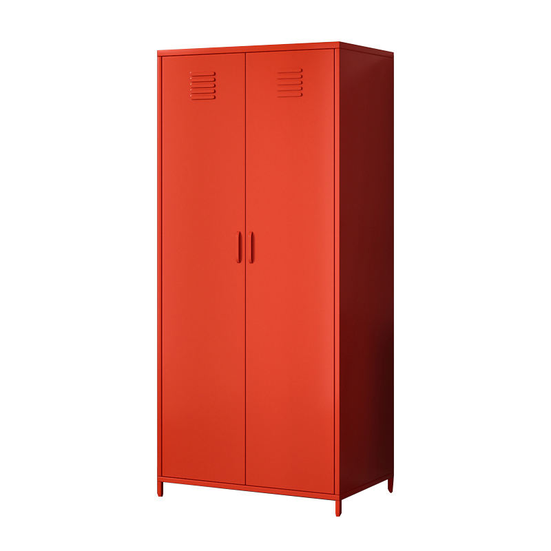 Elegant and elegant double-door spray-painted cupboard vertical cupboard with legs and tall legs