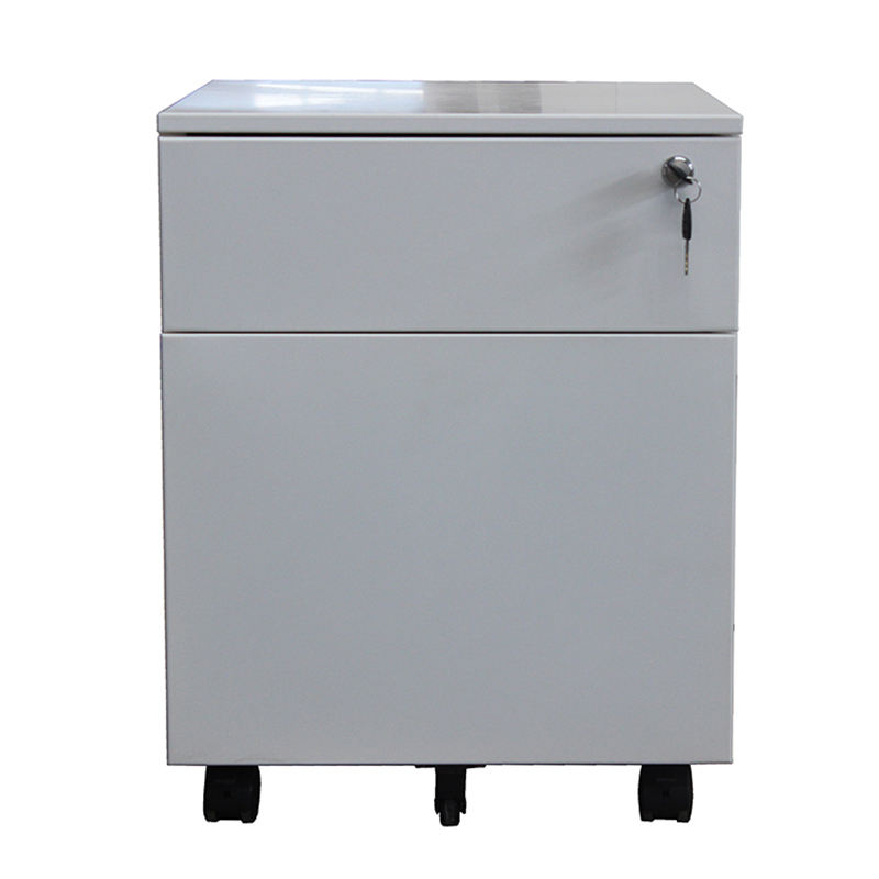 Small Vertical Metal Mobile 3 Drawers Nightstand Movable Storage Cabinet With Drawer Mobile Pedestal