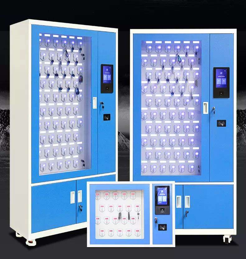 Fingerprint swipe face recognition vehicle key storage management cabinet unit wall hanging RFID networked smart