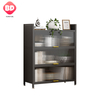 High quality, favorable price three doors and four floors metal bookshelf suitable for office and school living rooms.