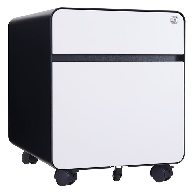 modern office equipment metal 2 box drawers mobile pedestal lockable file storage cabinet