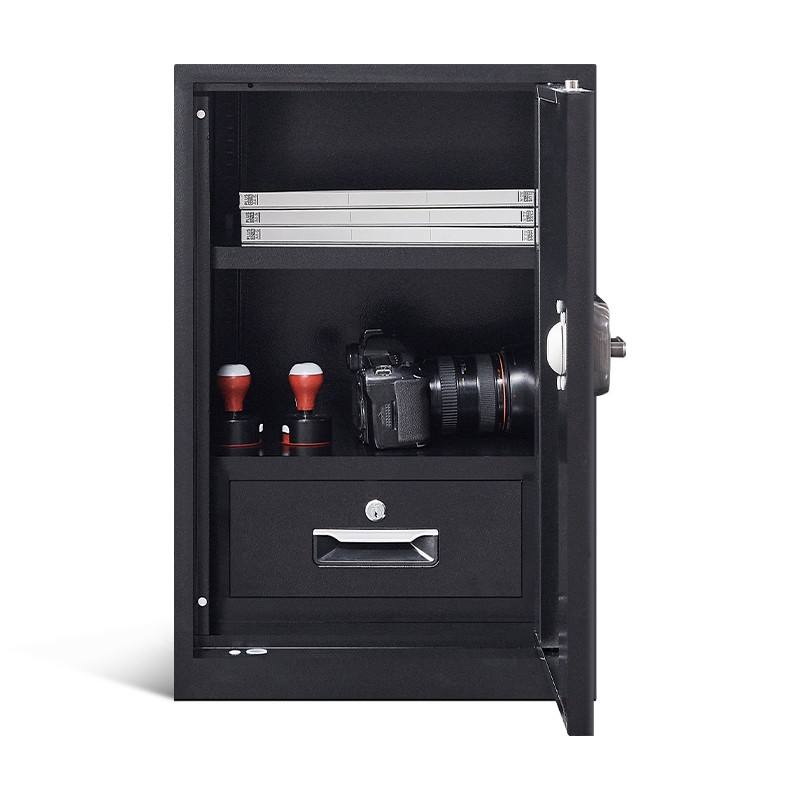 wholesale black steel small size secret stash fixable finger print code strongbox