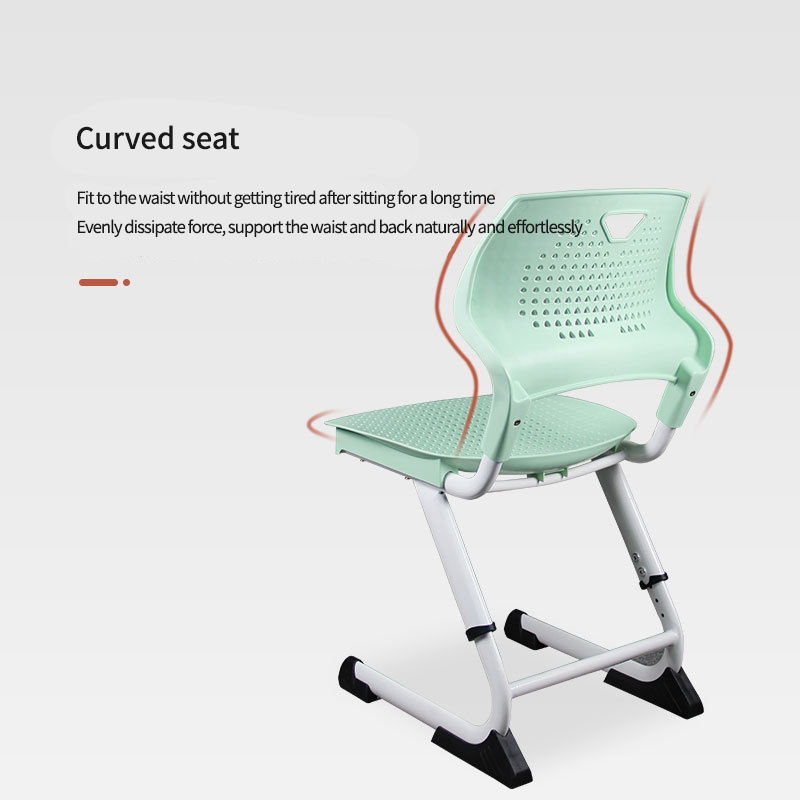 Primary middle school classroom furniture single chair with writing desk,metal plastic school desk and chair,student shelf desk