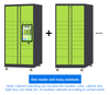 Customized intelligent express metal cabinet smart parcel locker with touch screen delivery express eletronic lockers