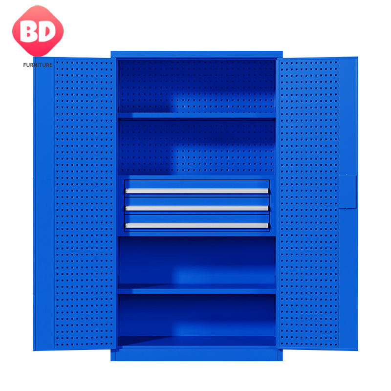 Customized metal tool storage cabinet for workshop garage warehouse adjustable tool cabinet
