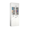 Hot-selling modern minimalist style office filing cabinet with two drawers and glass door for office and school