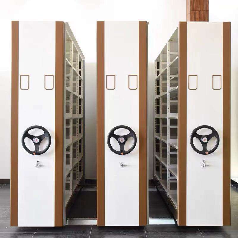 Hand push mobile compactors file storage