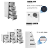 3 drawers steel metal filing fireproof cabinets Fire Resistant Safe cabinet for office