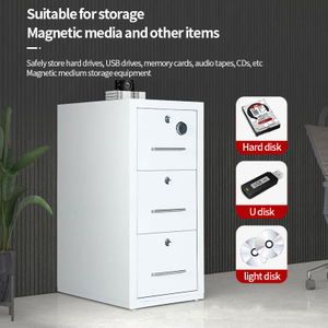 3 drawers steel metal filing fireproof cabinets Fire Resistant Safe cabinet for office