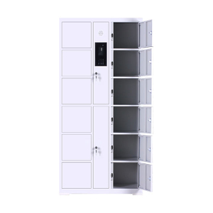 Smart Electronic Locker System Gym Electronic Lockers 12 Doors