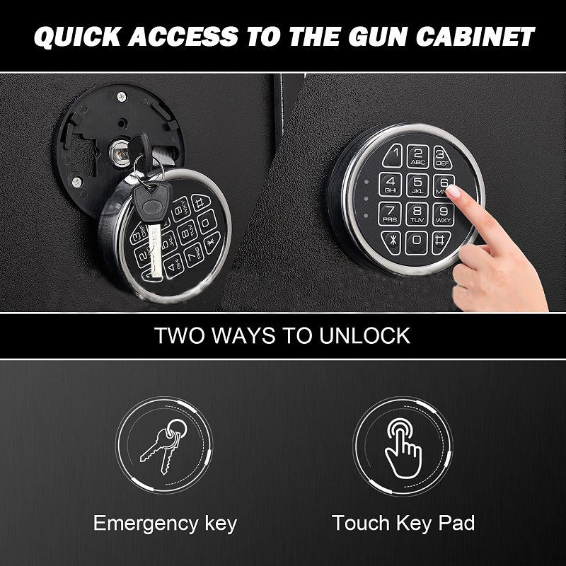 multi Functional Large metal gun Safe Cabinet gun storage cabinet home safety mechanical lock