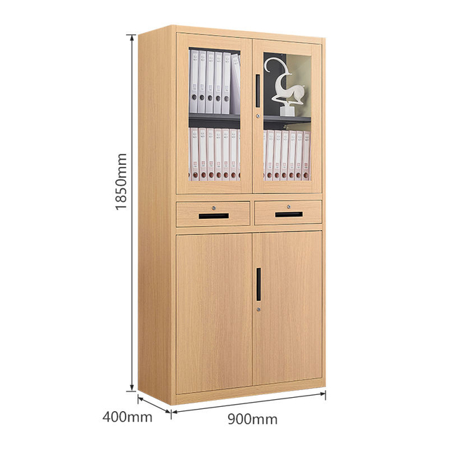 Wood like file cabinet Storage Cabinet office school GYM metal Wood Grain File Cabinet