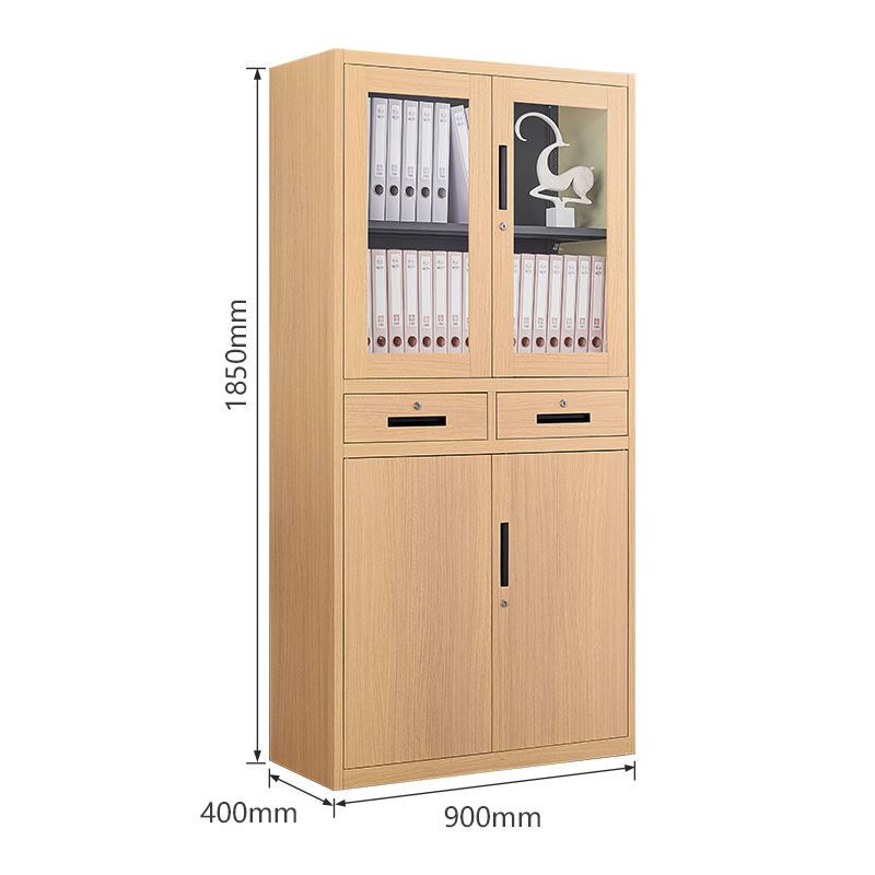 Wood like file cabinet Storage Cabinet office school GYM metal Wood Grain File Cabinet