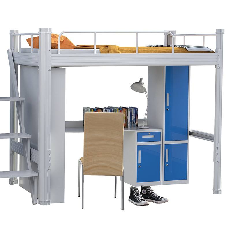 Steel double deck bed vintage metal bunk with drawers knock down steel Steel Bed Double Deck Bed