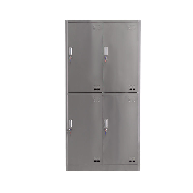 4 doors Hot Selling storage cabinet stainless steel lockers for gym workshop metal wardrobe