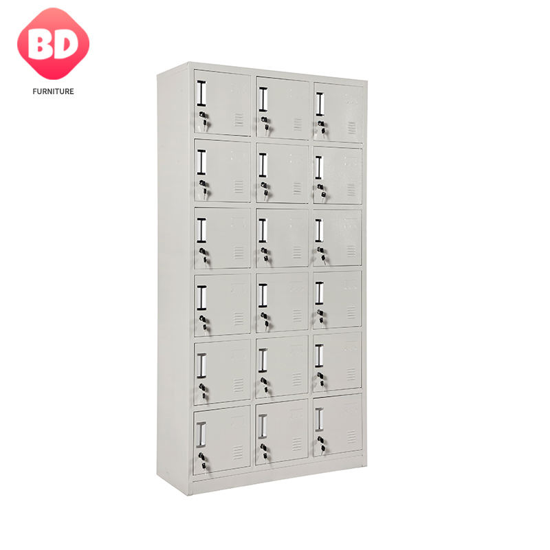 18 Door Steel Storage Locker metal Locker Cabinet changing Room wardrobe cupboards Gym School Staff steel lockers gym