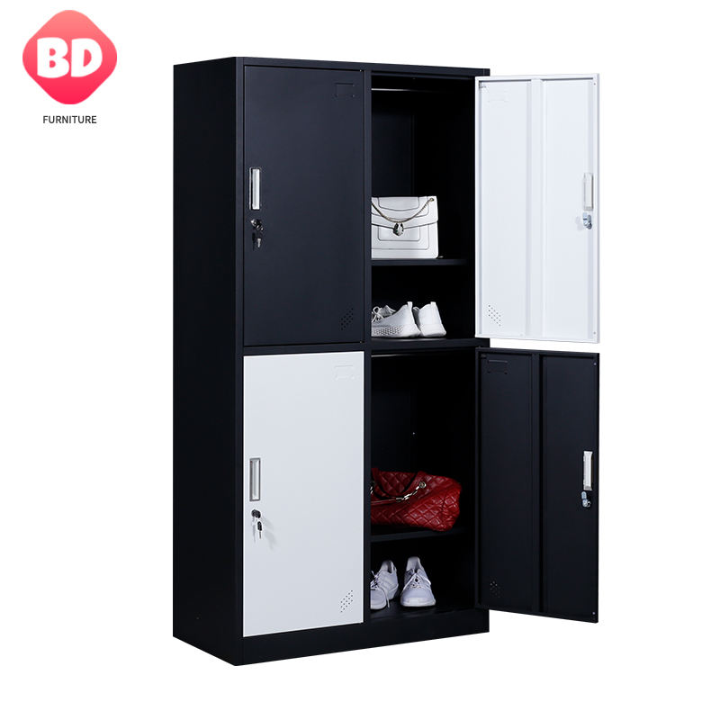 lockers gym New design locker 9 door clothes storage steel wardrobe colorful metal lockers