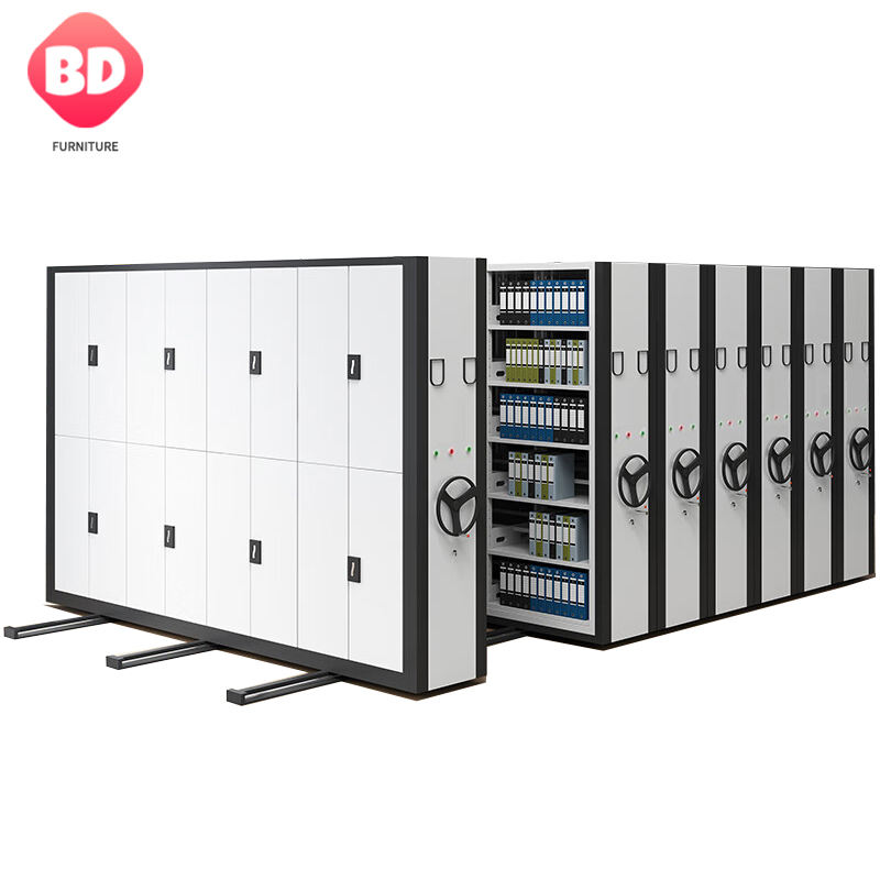 Mobile Filing shelving System Metal Mobile Filing Compactor Shelving For Hanging Folder