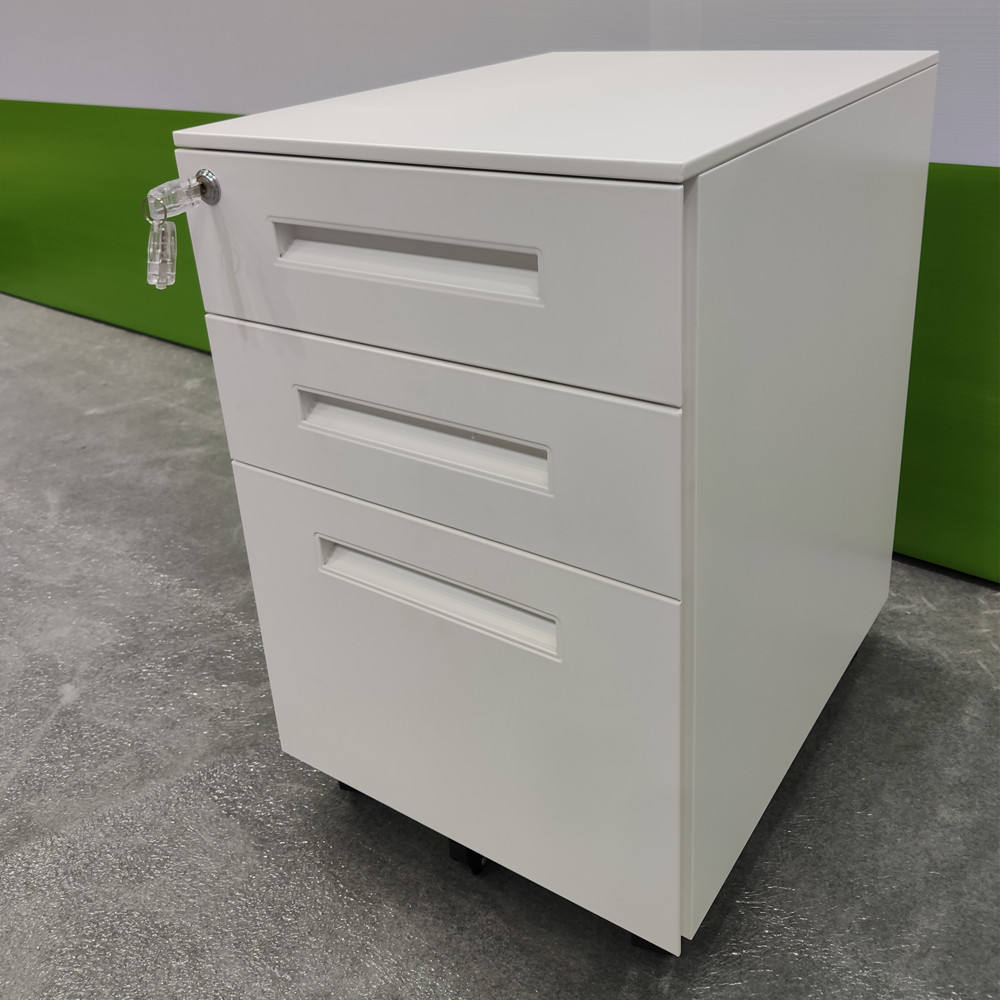 Office Stable Under Desk Metal 3 Drawer File Cabinet Steel Filing Cabinet Pedestal Cabinet