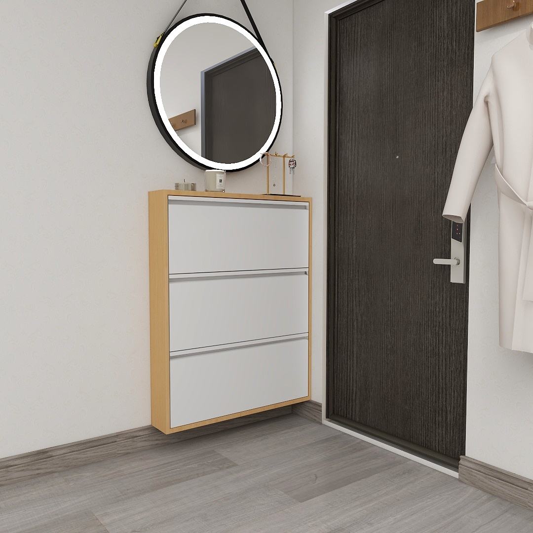 3 layer metal shoe rack cabinet shoes cabinet wall cabinet metal modern shoe rack