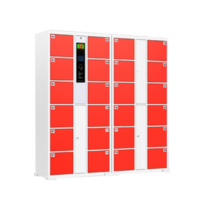 Hot-selling 24-door card swipe smart locker steel electronic bag locker multiple colors can be customized