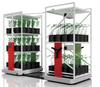 Customized Steel Vertical Mobile Grow Rack System Farming Sliding Indoor Plant ing