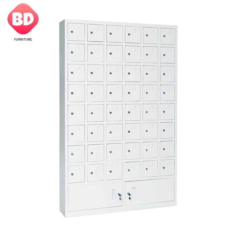 Hot Selling 48 door mobile phone storage cabinet for workshop,multiple scenarios