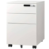 Mobile cabinet pedestal under desk office mobile 3 drawers metal with lock and wheels piedistallo