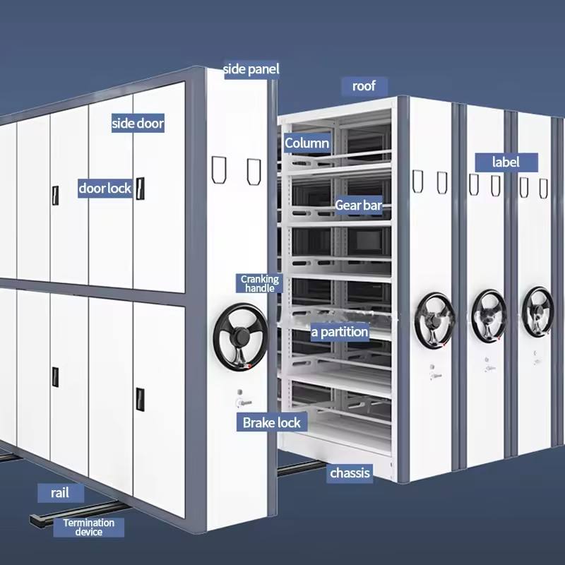 Compactor Storage File Cabinet Shelving System Mobile Shelves Mobile Compactor Shelving