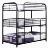 Three layers bunk bed triple for adults metal frame Steel bunk bed