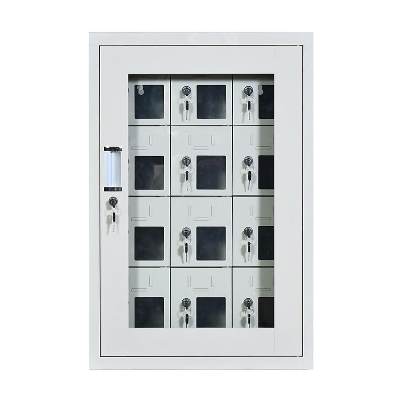 Mobile phone cabinet with charging facilities, employee mobile phone storage cabinet