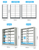 Cheap metal Library book shelves wholesale bookshelf metal used library bookcases library book shelf book shelf design
