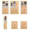 Full Height Office Metal Cabinet With 2 Drawers Wood Like Filing Cabinet Wood Grain File Cabinet