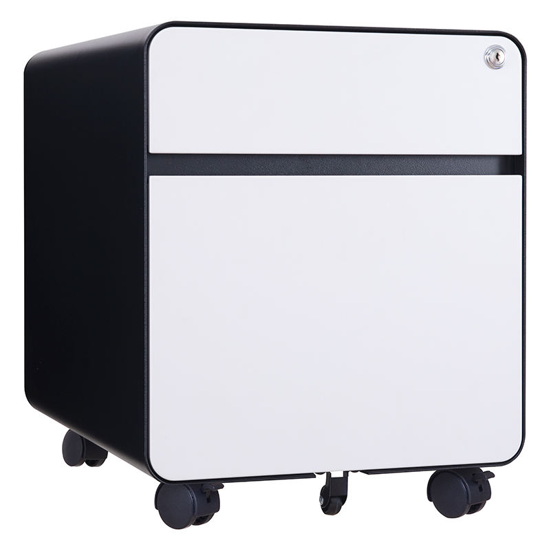 modern office equipment metal 2 box drawers mobile pedestal lockable file storage cabinet