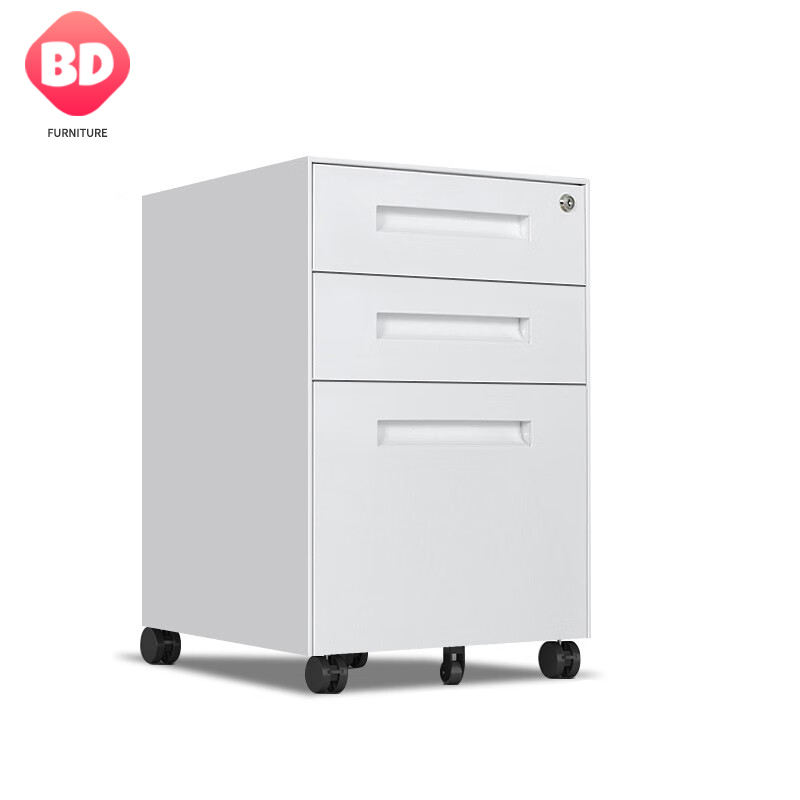 Wholesale 3 Drawer File Cabinet metal Cabinet moving storage with Lock Pedestal Mobile Cabinet