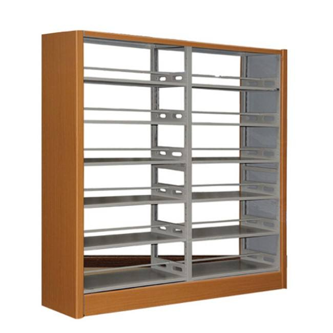 University School Furniture Double Sided Library Bookcase Steel Book Shelves Metal Acceptable Modern Iron