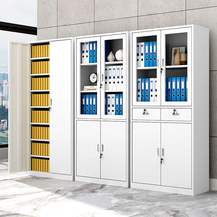 super capacity modern iron cupboard stainless steel material office storage cabinet with huge space