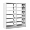 Metal library bookcase metal locker frame school bookshelf for library