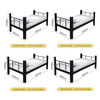 Hot Sale Dormitory Metal Steel Dormitory Modern Single Bed