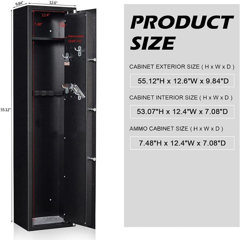 multi Functional Large metal gun Safe Cabinet gun storage cabinet home safety mechanical lock